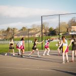 netball game at queens college