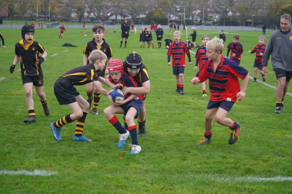 boys on the field playing sports