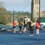 girls playing netball