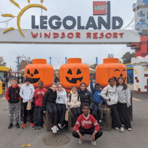 Pupils at legoland. 