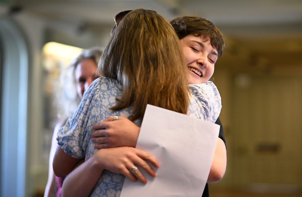 Queen's College Taunton GCSE Exam Results Day