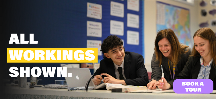 All workings shown, every day is an open day this March at Queen's College Taunton