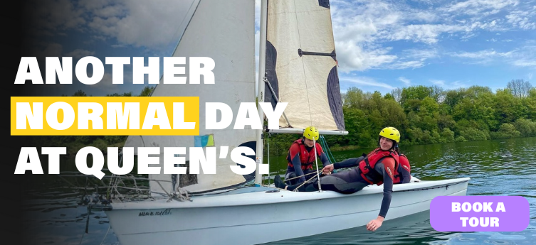 Another normal day at Queen's, book a tour any day this March