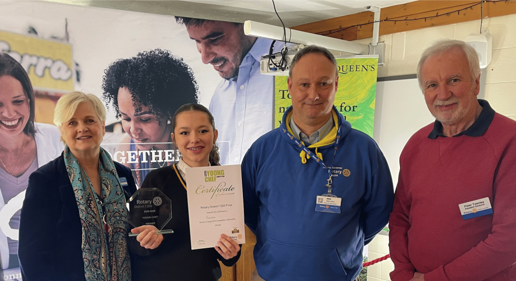 Queen's College Taunton Pupil Wins Heat of the Rotary Young Chef of the Year