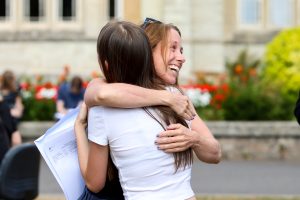 Queen's Student Celebrating her Fantastic GCSE Results