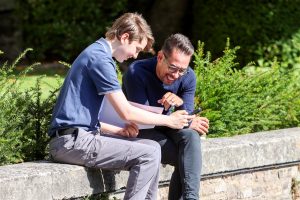 GCSE Student Celebrates Result with Reverend